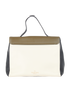 Tricolor Satchel, back view